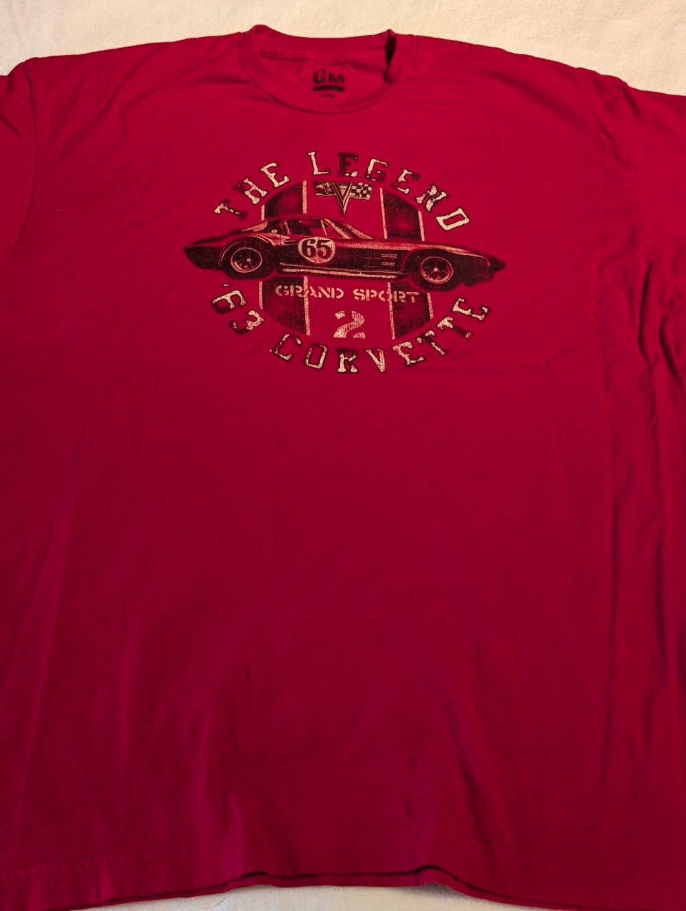 Men's Red 'The Legend 63 Corvette' Graphic Tee. GM. Size 2x